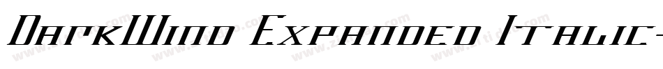 DarkWind Expanded Italic字体转换